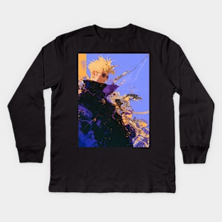 Legendary Gunslinger: Space Western Anime-Manga Adventure Kids Long Sleeve T-Shirt